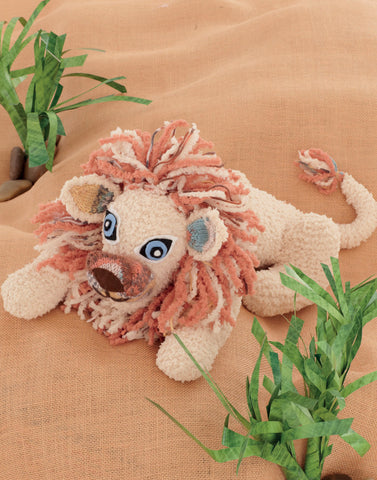 Lion in Sirdar Snuggly Snowflake Chunky and Snuggly Baby Crofter DK (4648)