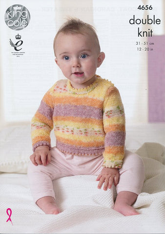 Waistcoat, Cardigan and Sweater in King Cole Splash DK (4656)