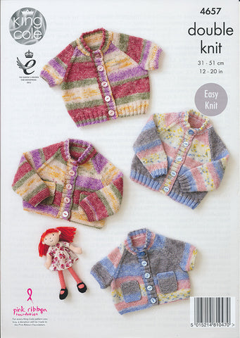 Cardigans in King Cole Splash DK (4657)