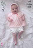Angel Top, Cardigan, Bonnet and Blanket in King Cole Comfort DK (4689)