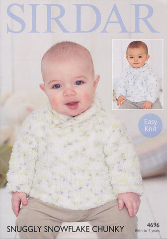 Sweaters in Sirdar Snuggly Snowflake Chunky (4696)
