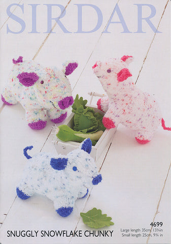 Pig Toy in Sirdar Snuggly Snowflake Chunky (4699)