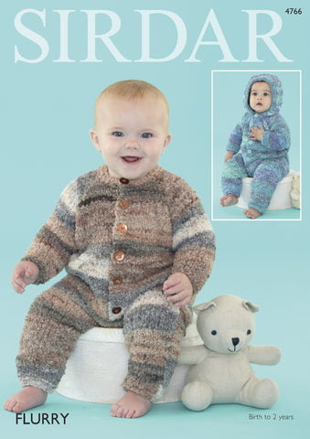 Baby Sweater in Sirdar Flurry Chunky (4766) - Digital Version