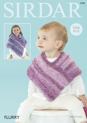 Baby Coats & Ponchos in Sirdar Flurry Chunky (4768) - Digital Version