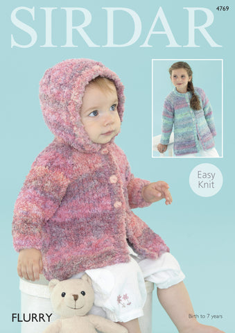 Baby Cardigans & Jackets in Sirdar Flurry Chunky (4769) - Digital Version