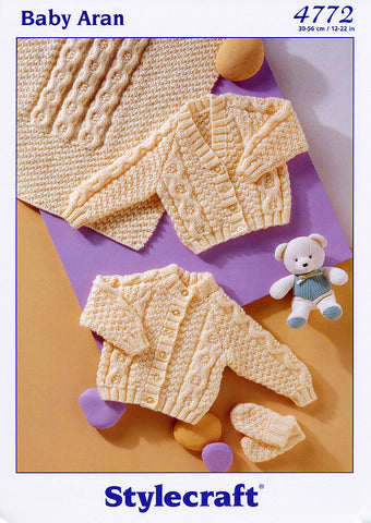 Cardigans, Blankets & Mittens in Stylecraft Baby Aran (4772)