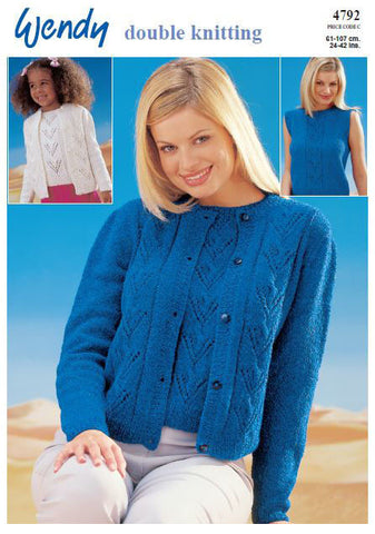 Cardigan and Top in Wendy DK (4792) Digital Version