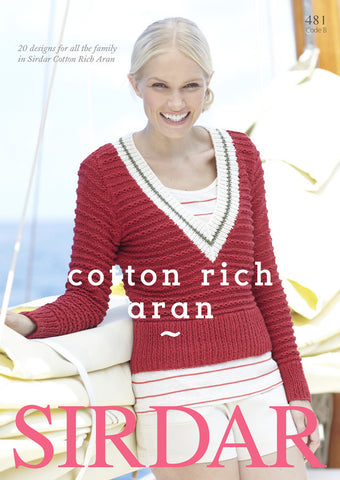 Sirdar Cotton Rich Aran (481B)