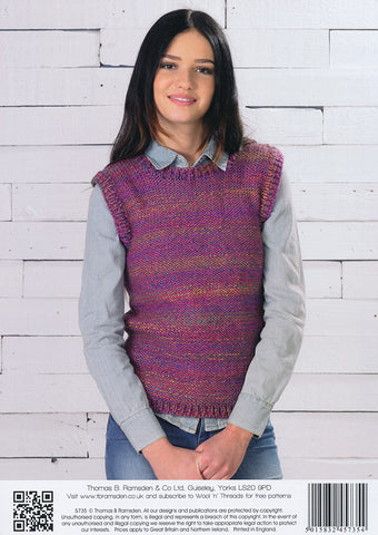 Dipped Hem Sweater and Sweater Vest in Wendy Festival (5735)