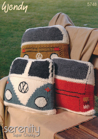 Camper Van Cushions in Wendy Serenity Super Chunky (5748)