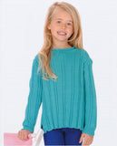 Child's Roll Neck Sweater in Wendy Supreme DK (5773w)