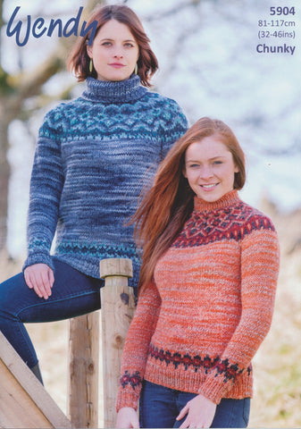 Fairisle Sweater in Wendy Evolve Chunky (5904)
