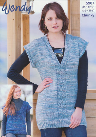 Slipover and Tunic in Wendy Evolve Chunky (5907)