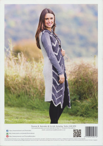 Chevron Waistcoat in Wendy Eider Chunky and Serenity Chunky (5971)