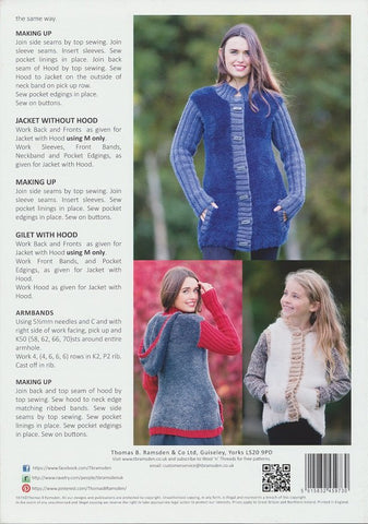 Jacket and Gilet with Hood and Jacket without Hood in Wendy Eider Chunky, Mode Chunky and Merino Chunky (5973)