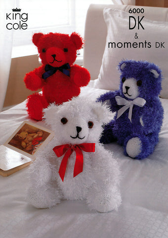 Teddy Bears in King Cole Moments and King Cole DK (6000)