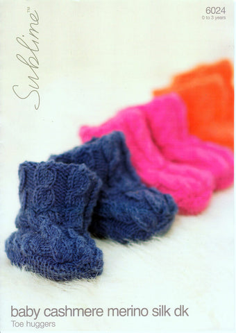 Toe Huggers in Sublime Baby Cashmere Merino Silk DK (6024)