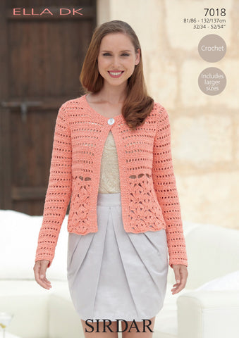 Cardigan in Sirdar Ella DK (7018) - Digital Version