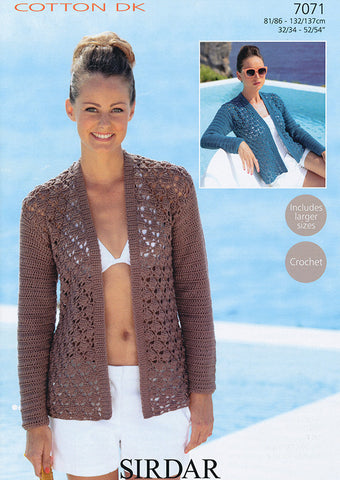 Jackets in Sirdar Cotton DK (7071)