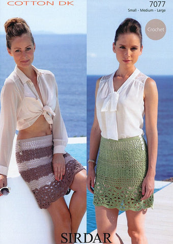 Skirt in Sirdar Cotton DK (7077)