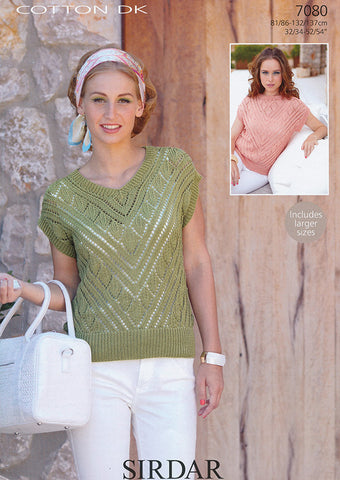 Tops in Sirdar Cotton DK (7080)