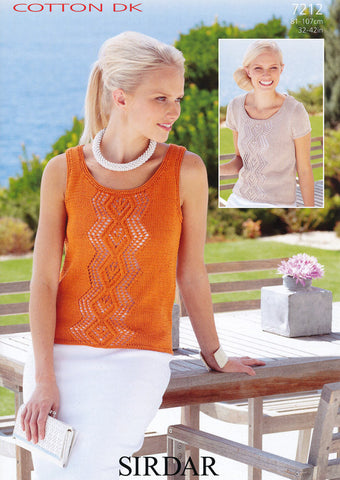 Top and Vest in Sirdar Cotton DK (7212)