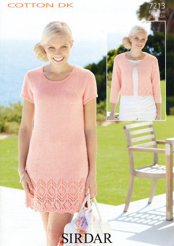 Dress and Jacket in Sirdar Cotton DK (7213)
