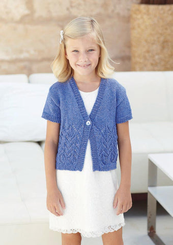 Womens and Girls Cardigan in Sirdar Ella DK (7236) - Digital Version