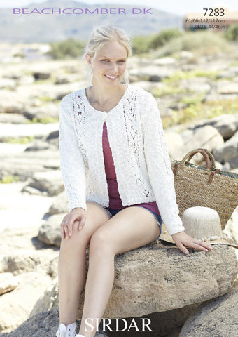 Girls Short Sleeved and Women's Long Sleeved Jackets in Sirdar Beachcomber DK (7283) - Digital Version