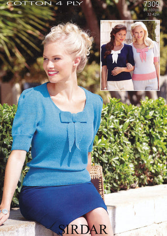 Sweaters in Sirdar Cotton 4 Ply (7309)