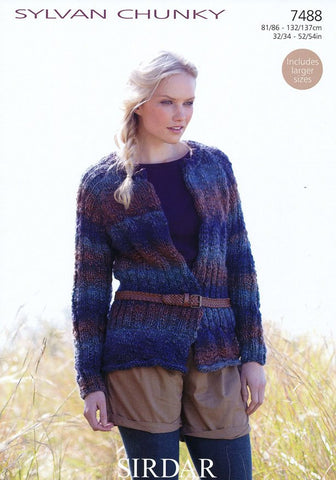 Womens Cardigan in Sirdar Sylvan Chunky (7488)
