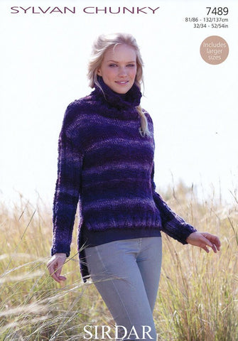 Womens Sweater in Sirdar Sylvan Chunky (7489)