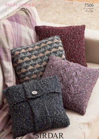 Cushion Covers in Sirdar Bouffle (7506)