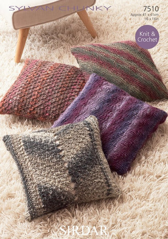 Cushions in Sirdar Sylvan Chunky (7510)