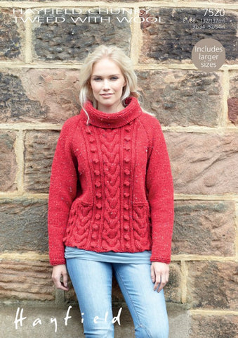 Sweater in Hayfield Chunky Tweed (7520)