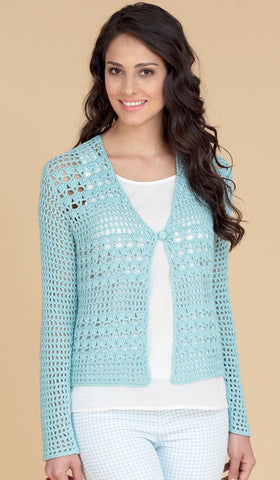 Crocheted Waistcoat and Cardigan in Hayfield Fiesta DK (7715)