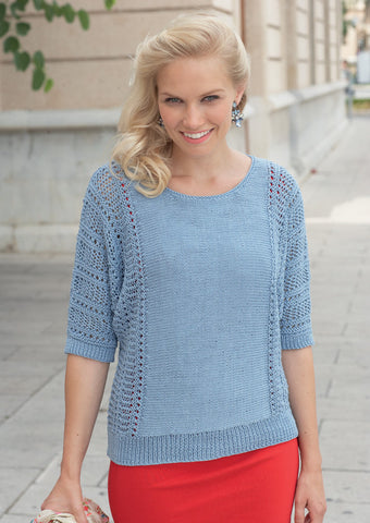 Womens Top in Sirdar Cotton DK (7733)