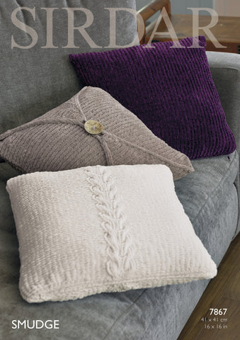 Cushion Covers in Sirdar Smudge (7867)