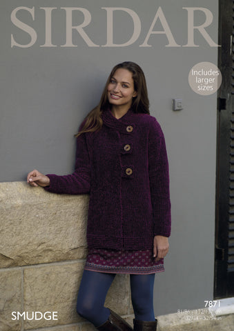 Jacket in Sirdar Smudge (7871)