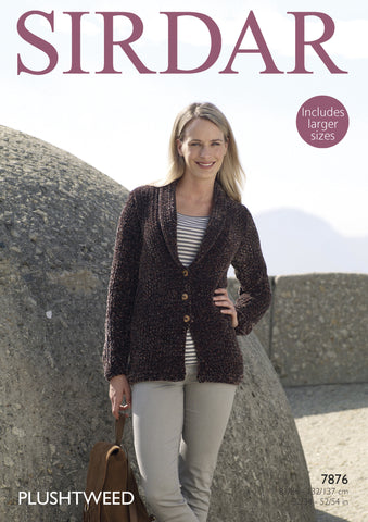 Jacket in Sirdar Plushtweed (7876)