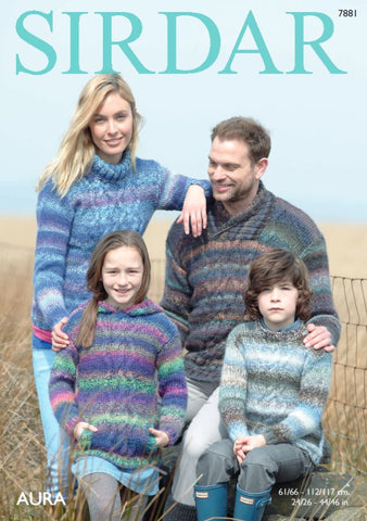 Sweaters in Sirdar Aura (7881)