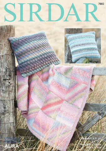 Cushion Covers and Throw in Sirdar Aura (7882)