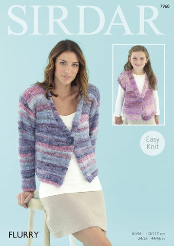 Womens Jacket in Sirdar Flurry Chunky (7960) - Digital Version