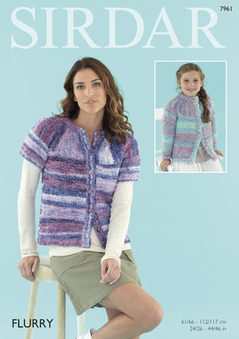 Womens Cardigan in Sirdar Flurry Chunky (7961) - Digital Version