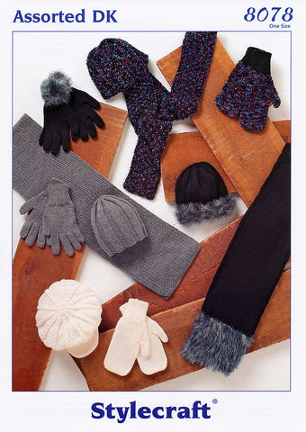 Scarves, Hats, Gloves & Mittens in Stylecraft Special DK and Eskimo DK (8078)