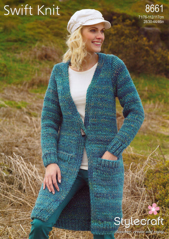 Jacket in Stylecraft Swift Knit Super Chunky (8661)