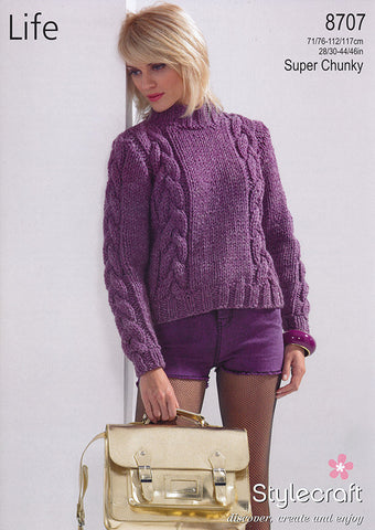 Sweater in Stylecraft Life Super Chunky (8707)
