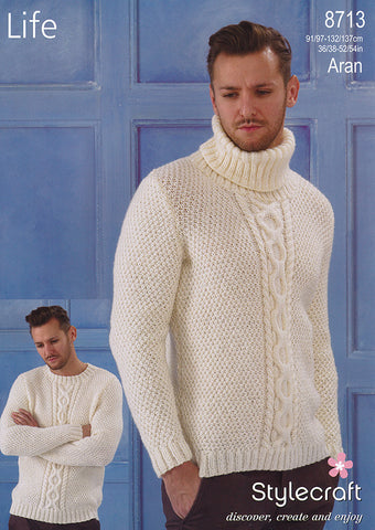 Sweaters in Stylecraft Life Aran (8713)