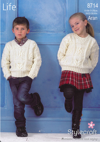Sweaters in Stylecraft Life Aran (8714)
