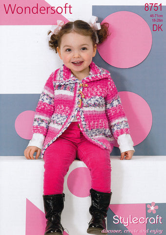 Jackets in Stylecraft Wondersoft DK (8751)